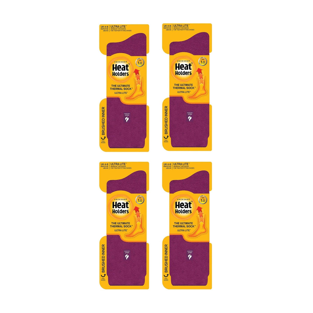Sock Snob Womens Ultra Lite Extra Thin 1.0 TOG Casual Thermal Socks (Multipack Options)