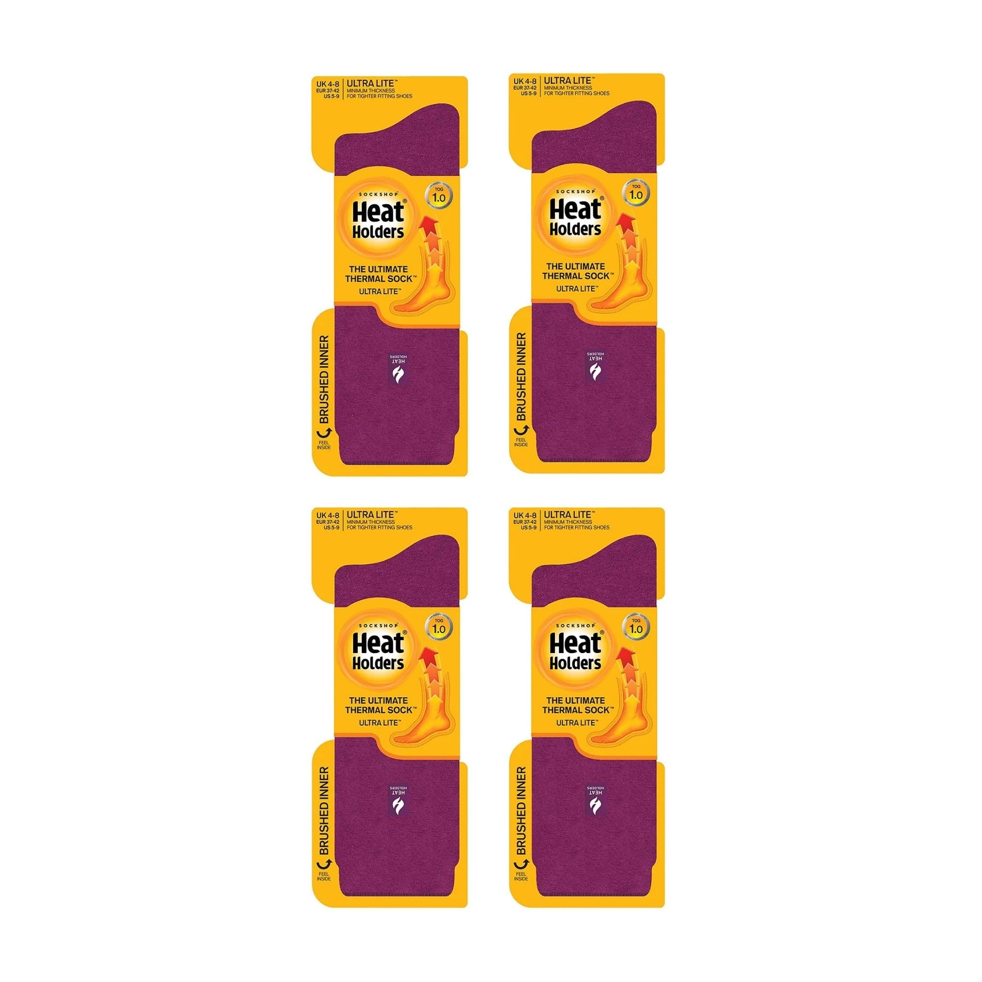 Sock Snob Womens Ultra Lite Extra Thin 1.0 TOG Casual Thermal Socks (Multipack Options)