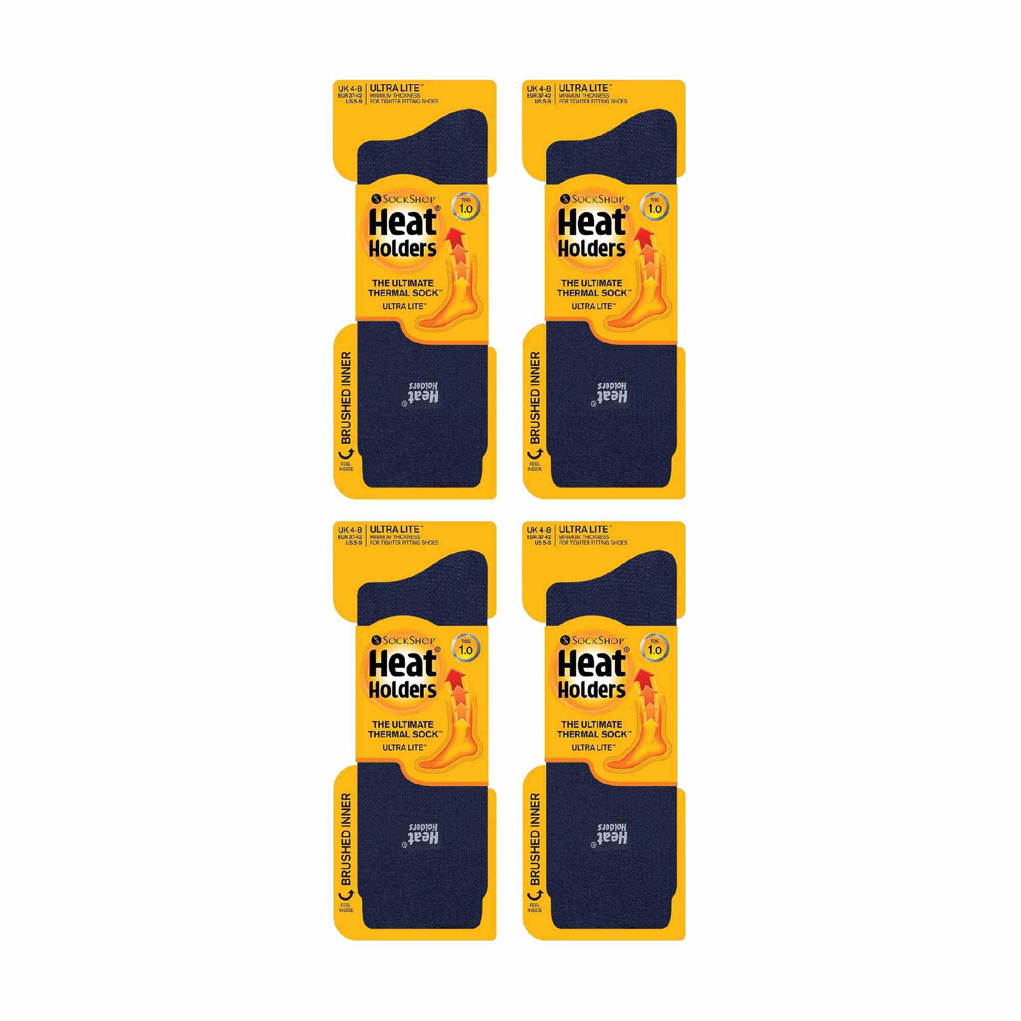Sock Snob Womens Ultra Lite Extra Thin 1.0 TOG Casual Thermal Socks (Multipack Options)