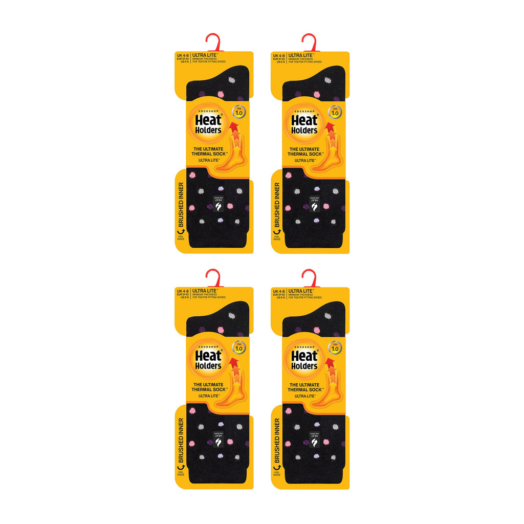 Sock Snob Womens Ultra Lite Extra Thin 1.0 TOG Casual Thermal Socks (Multipack Options)
