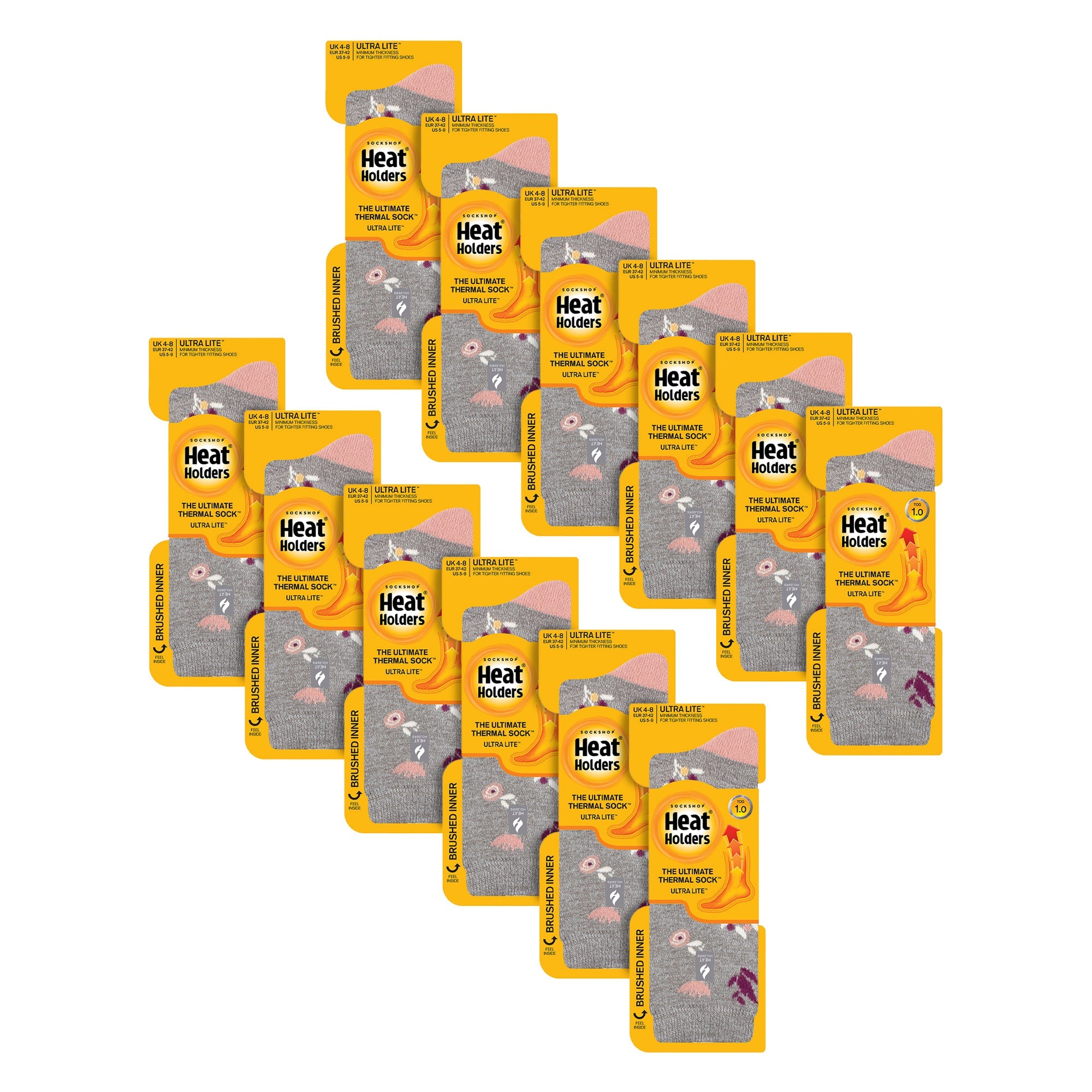 Sock Snob Womens Ultra Lite Extra Thin 1.0 TOG Casual Thermal Socks (Multipack Options)