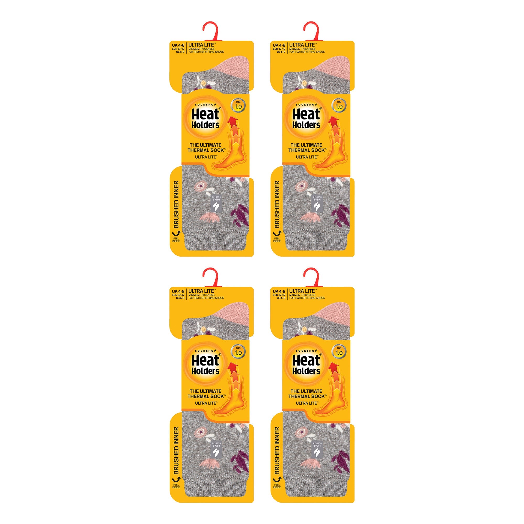 Sock Snob Womens Ultra Lite Extra Thin 1.0 TOG Casual Thermal Socks (Multipack Options)