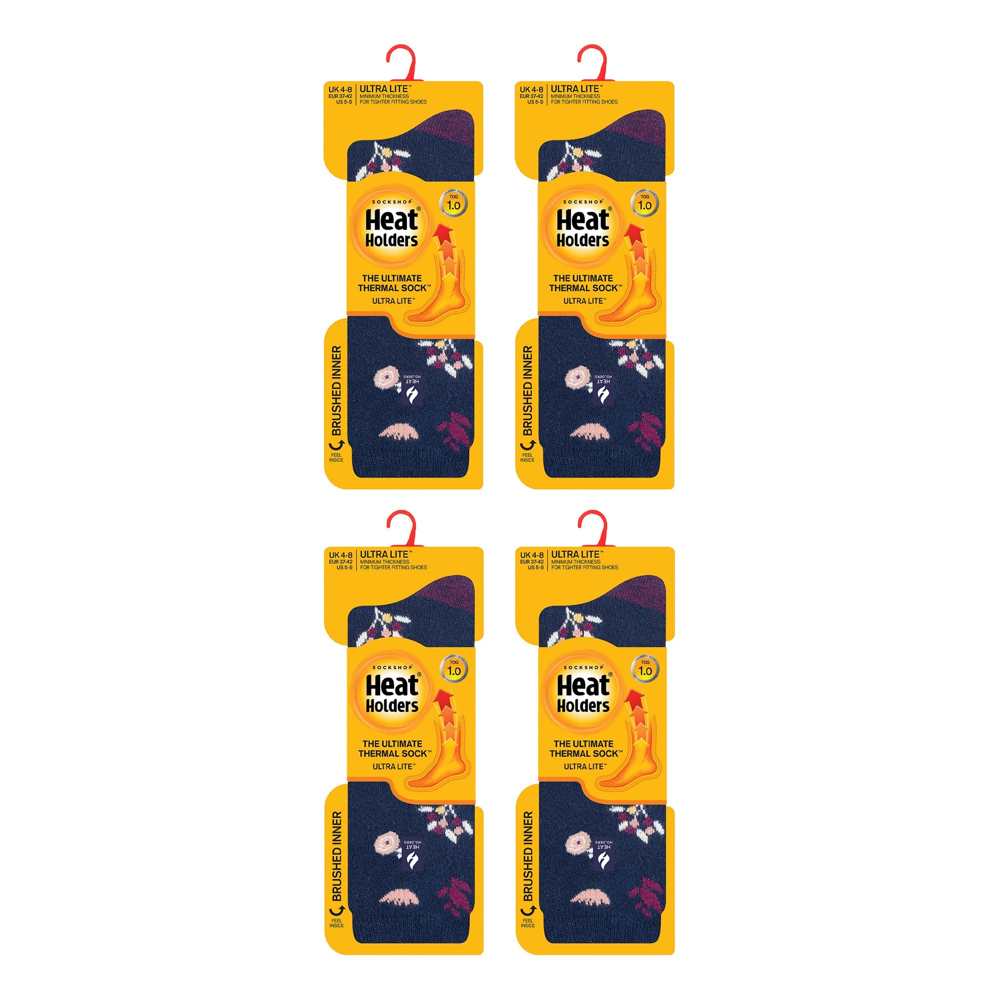 Sock Snob Womens Ultra Lite Extra Thin 1.0 TOG Casual Thermal Socks (Multipack Options)
