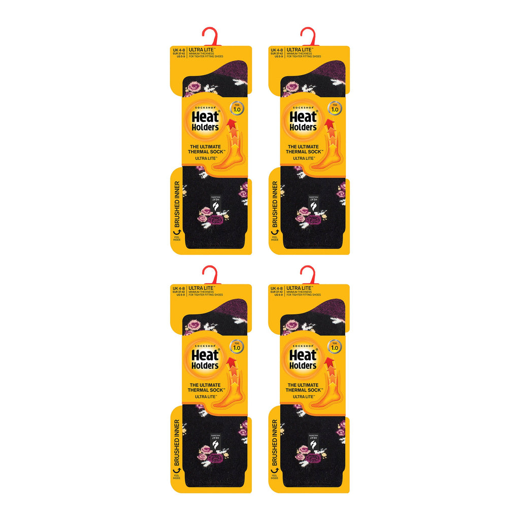 Sock Snob Womens Ultra Lite Extra Thin 1.0 TOG Casual Thermal Socks (Multipack Options)