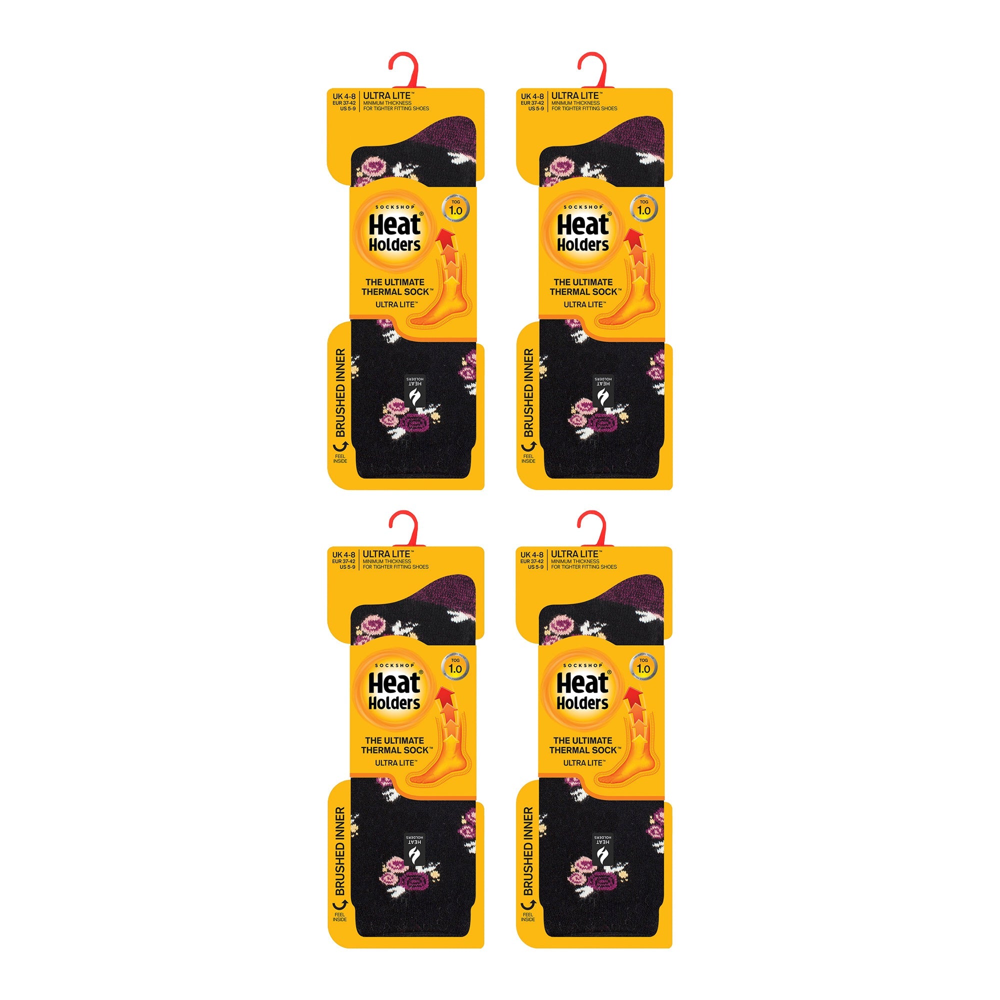 Sock Snob Womens Ultra Lite Extra Thin 1.0 TOG Casual Thermal Socks (Multipack Options)