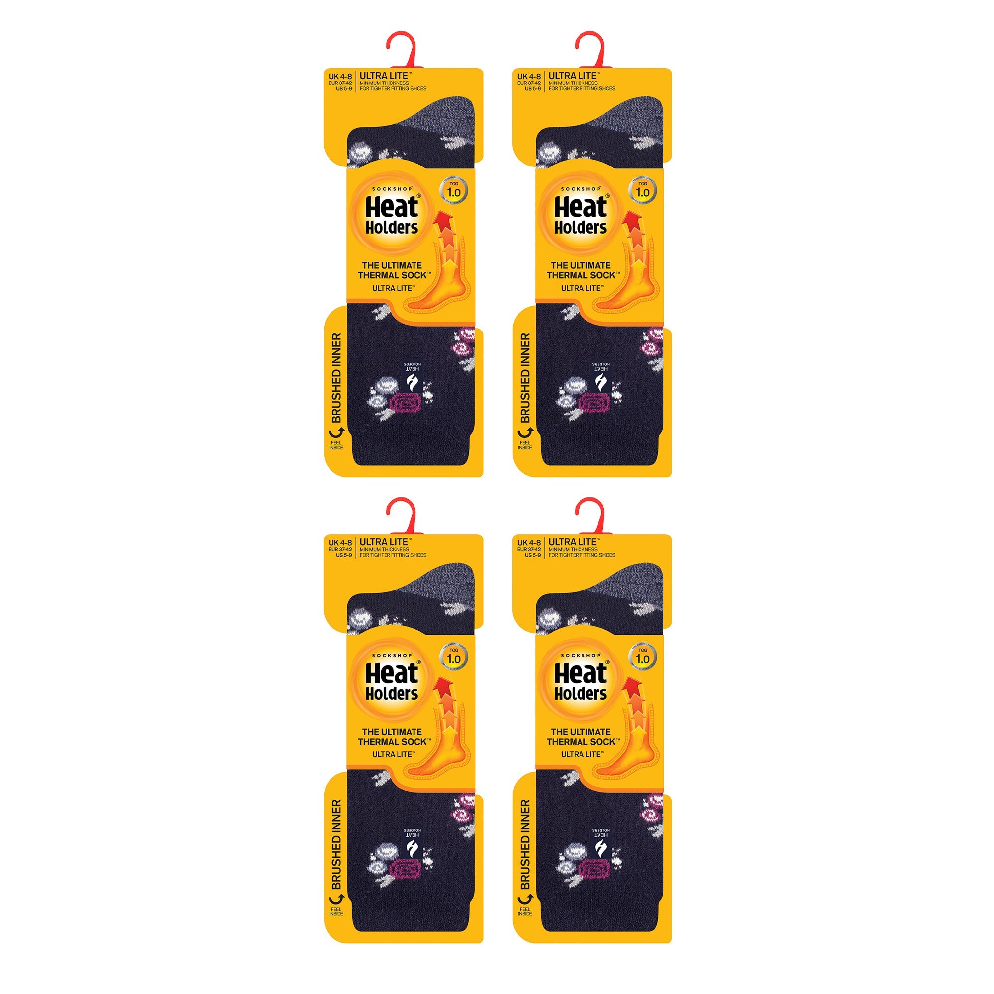 Sock Snob Womens Ultra Lite Extra Thin 1.0 TOG Casual Thermal Socks (Multipack Options)