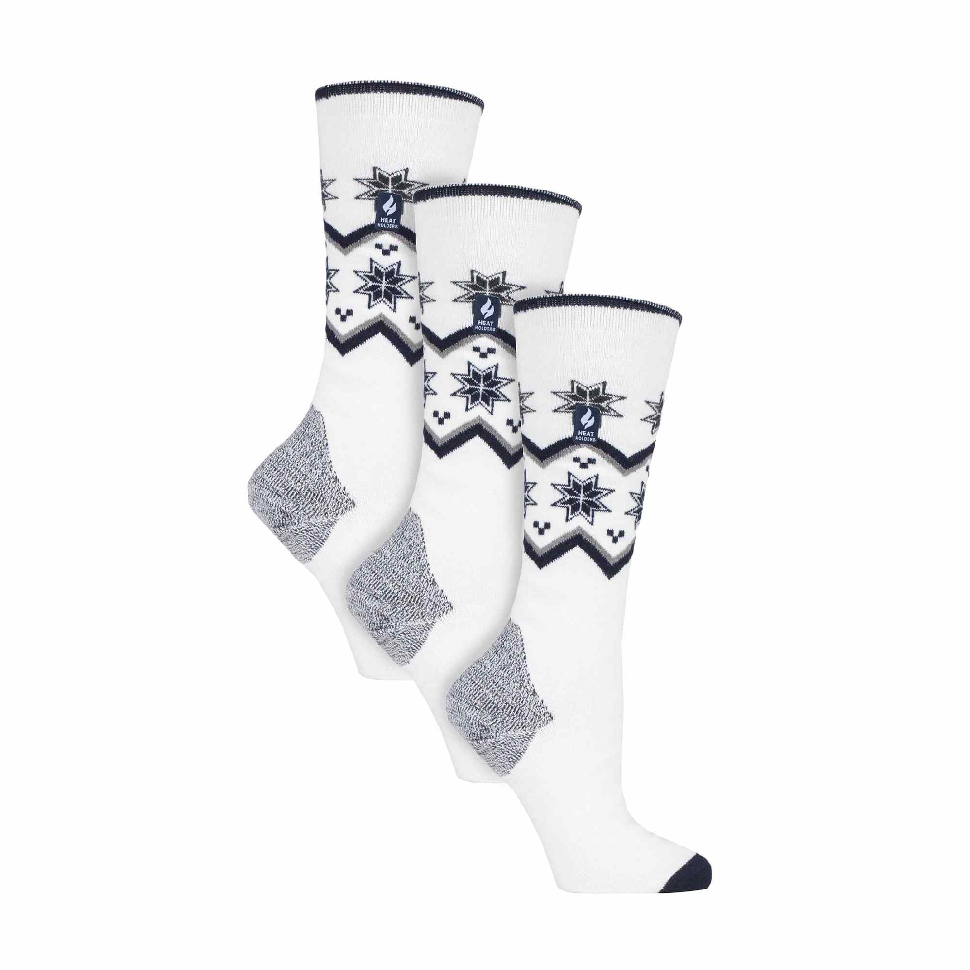 Sock Snob 3 Pack Womens Patterned Lightweight Thin 2.3 TOG Thermal Knee High Ski Socks