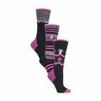 Heat Holders 3 Pair Multipack Ultra Lightweight Womens Thermal Ski Socks