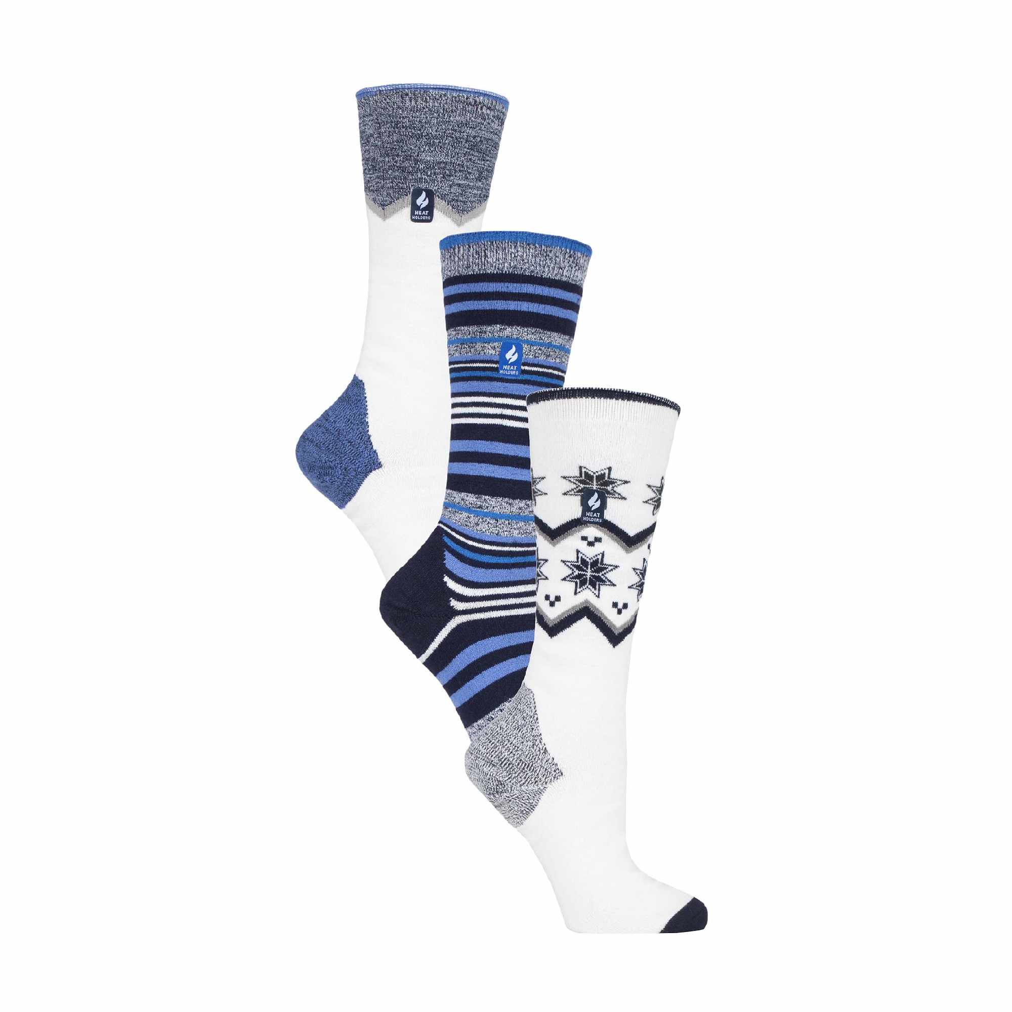 Heat Holders 3 Pair Multipack Ultra Lightweight Womens Thermal Ski Socks