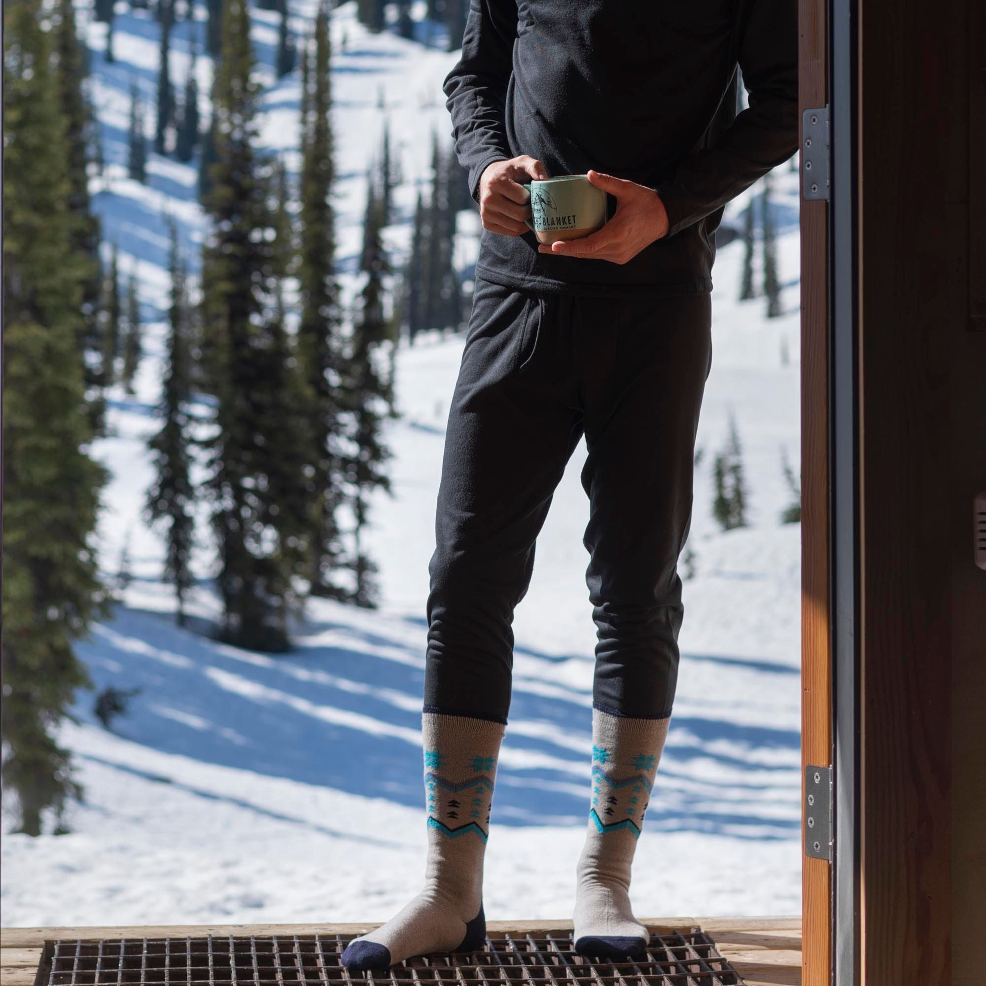 Heat Holders Mens Thin Warm Winter Knee High Lightweight Thermal Ski Socks