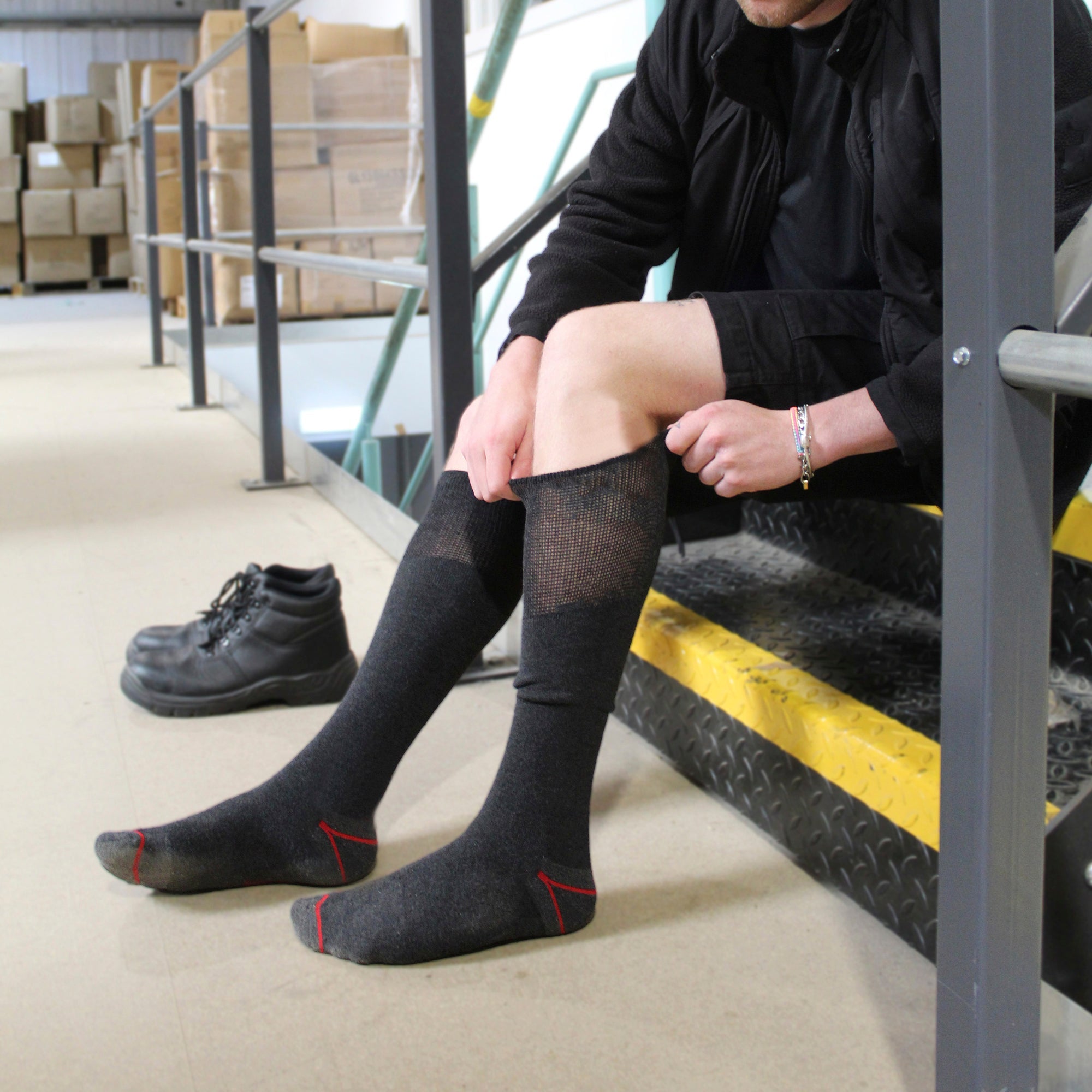 Sock Snob Mens Long Knee High Work Socks Multipack Options