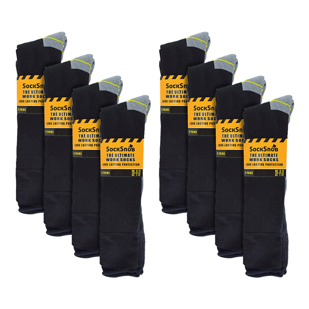 Sock Snob Mens Long Knee High Work Socks Multipack Options