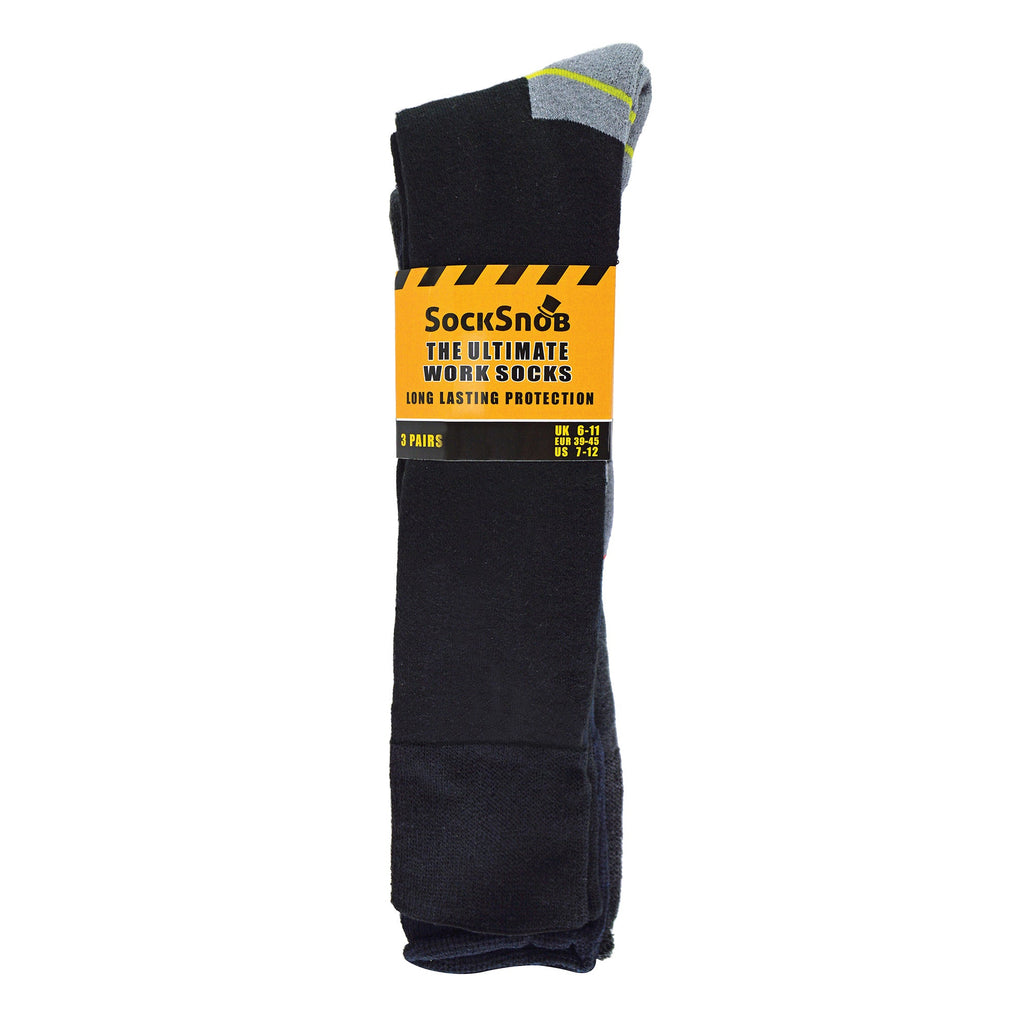 Sock Snob Mens Long Knee High Work Socks Multipack Options