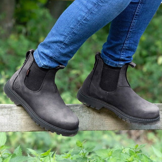 Bareback Footwear Vancouver Storm Waterproof Boots Black