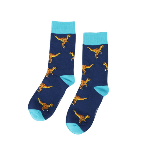 Bare Kind Save the Velociraptors Bamboo Socks