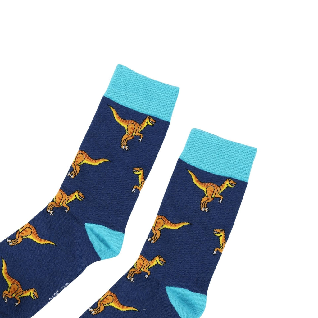Bare Kind Save the Velociraptors Bamboo Socks