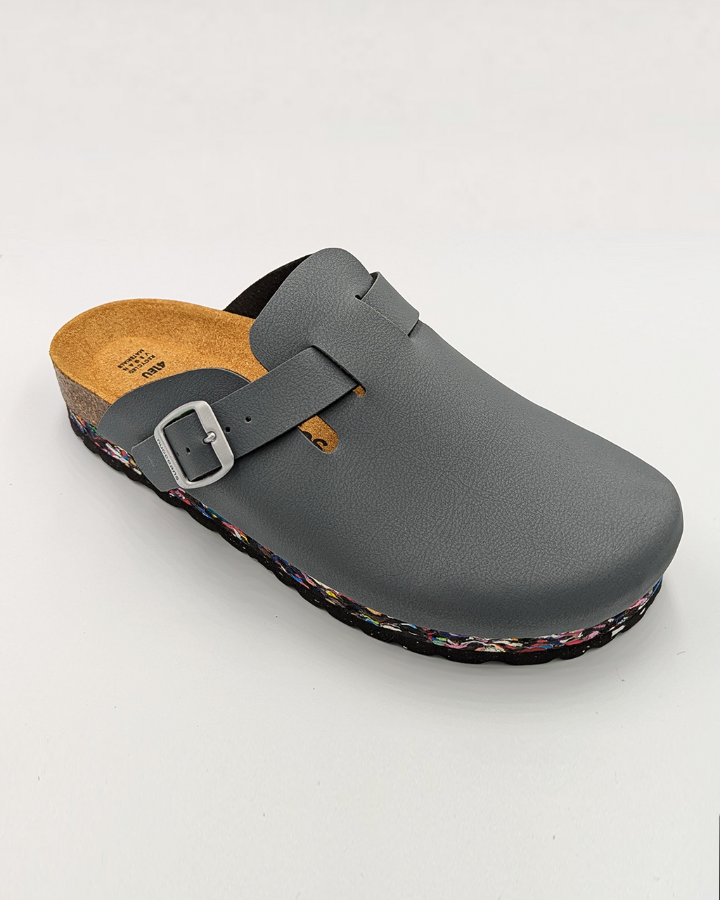Nuoceans Smoke Grey Blue Vegan Clogs