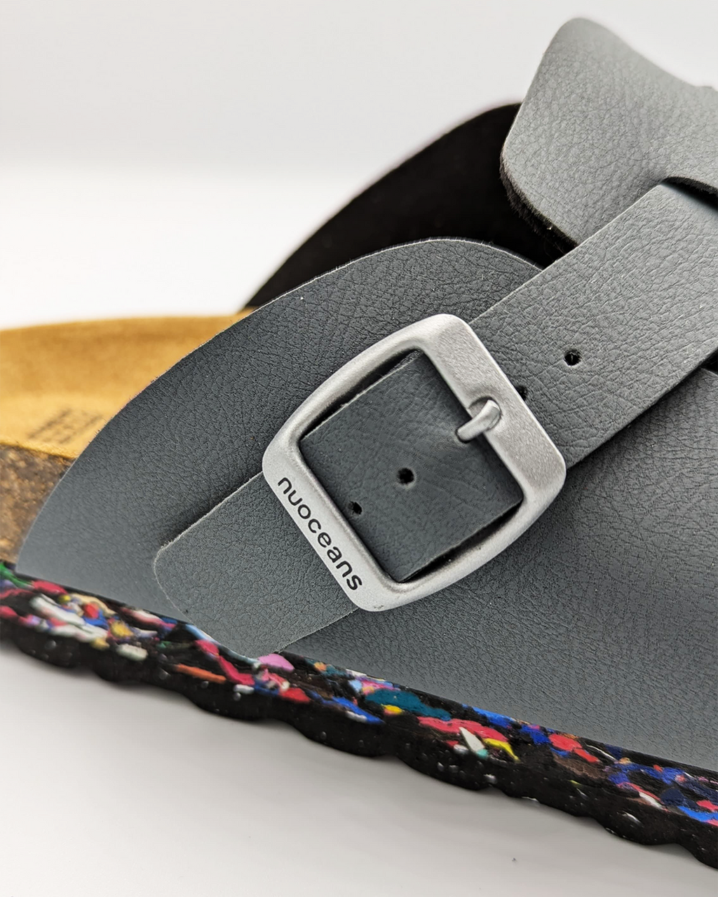 Nuoceans Smoke Grey Blue Vegan Clogs