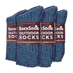 Sock Snob Mens Winter Warm Wool Blend Hiking Socks for Boots (Multipack Options)
