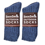 Sock Snob Mens Winter Warm Wool Blend Hiking Socks for Boots (Multipack Options)