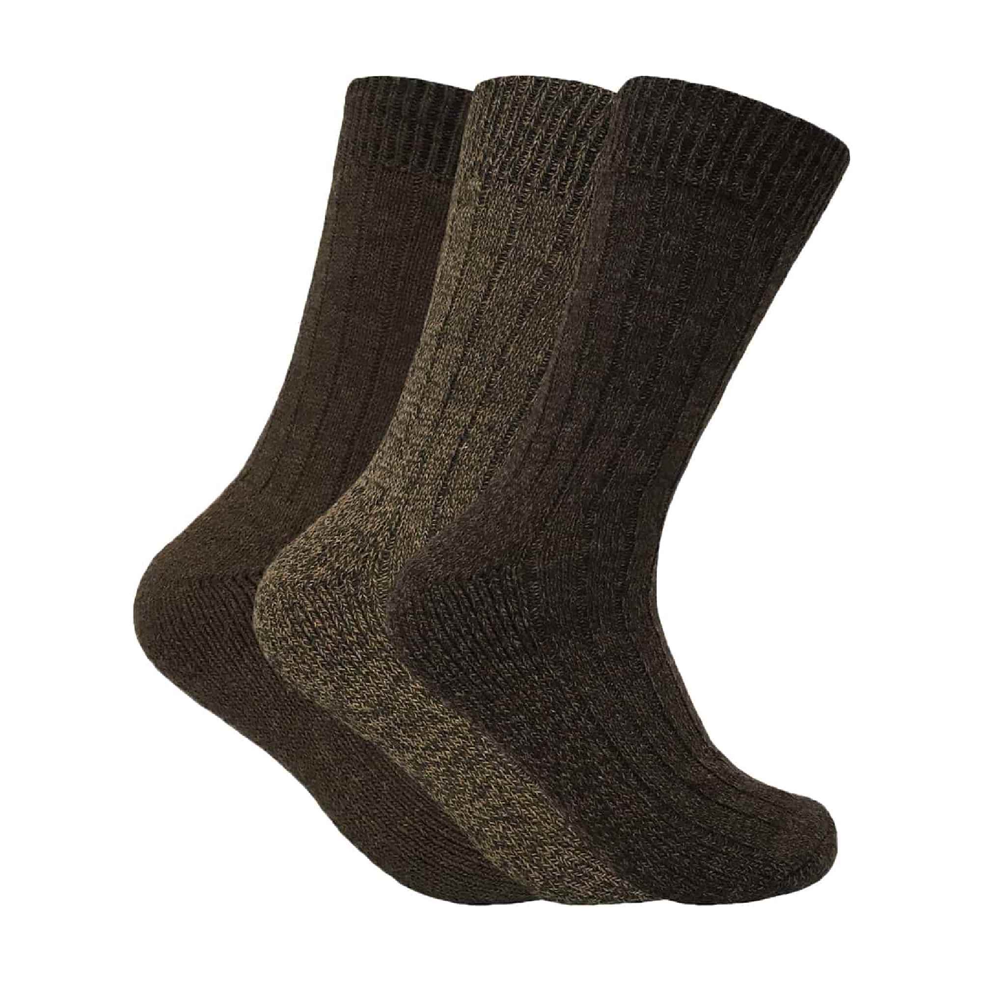 Sock Snob Mens Winter Warm Wool Blend Hiking Socks for Boots (Multipack Options)