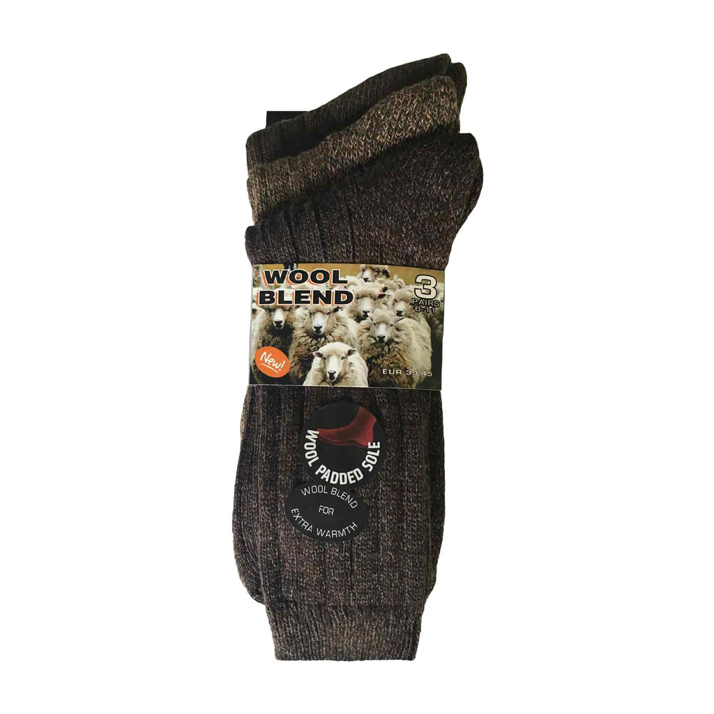 Sock Snob Mens Winter Warm Wool Blend Hiking Socks for Boots (Multipack Options)