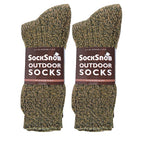 Sock Snob Mens Winter Warm Wool Blend Hiking Socks for Boots (Multipack Options)