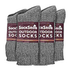 Sock Snob Mens Winter Warm Wool Blend Hiking Socks for Boots (Multipack Options)