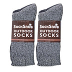 Sock Snob Mens Winter Warm Wool Blend Hiking Socks for Boots (Multipack Options)