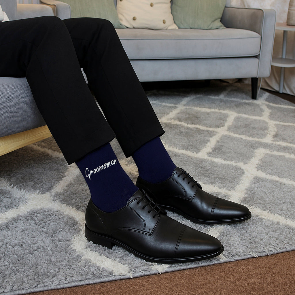 Sock Snob Mens Wedding Socks for Groom Groomsman Best Man Father of the Groom and Bride