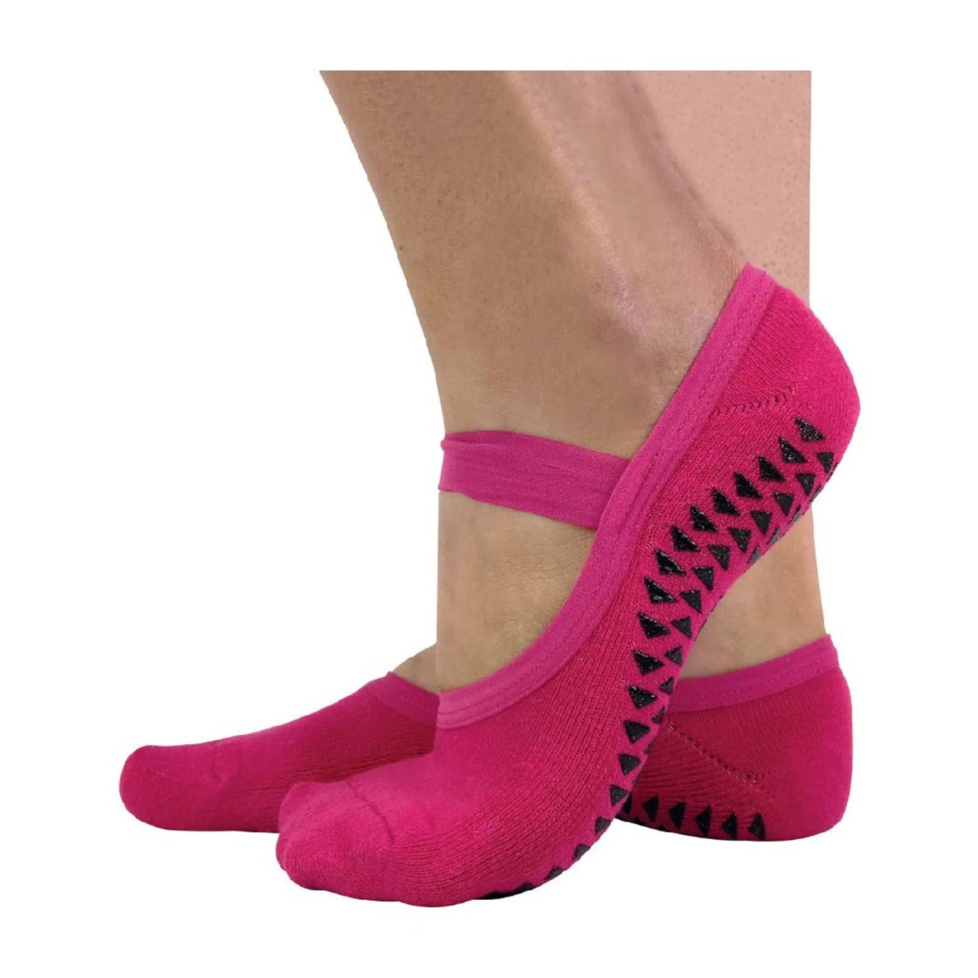 Sock Snob Womens Cotton Non Slip Yoga Socks with Straps Multipack Options