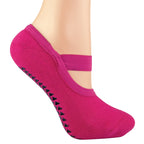 Sock Snob Womens Cotton Non Slip Yoga Socks with Straps Multipack Options