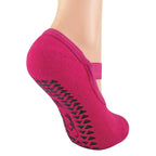 Sock Snob Womens Cotton Non Slip Yoga Socks with Straps Multipack Options
