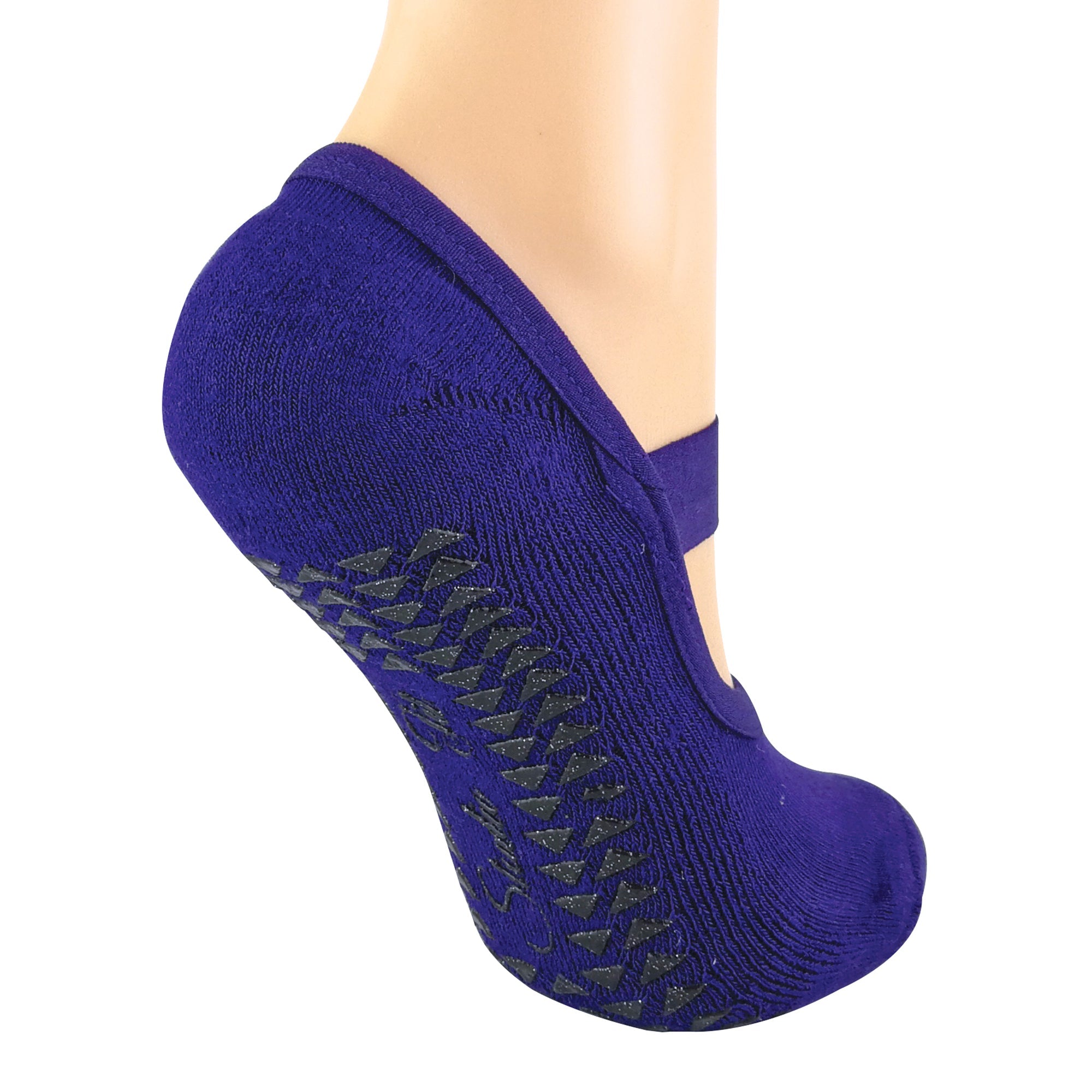 Sock Snob Womens Cotton Non Slip Yoga Socks with Straps Multipack Options