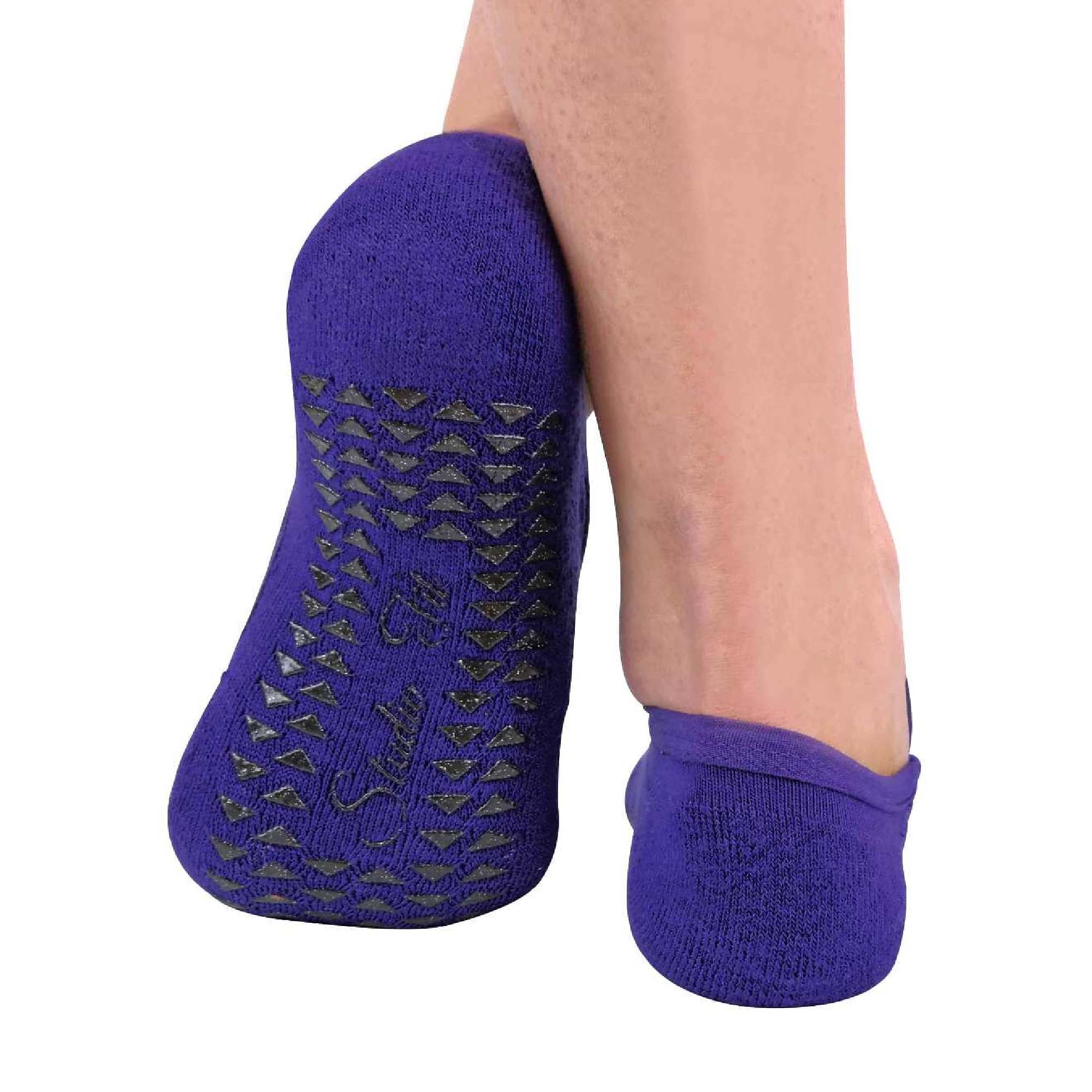 Sock Snob Womens Cotton Non Slip Yoga Socks with Straps Multipack Options