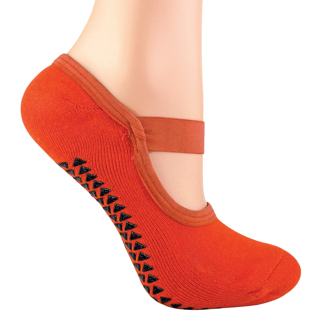 Sock Snob Womens Cotton Non Slip Yoga Socks with Straps Multipack Options