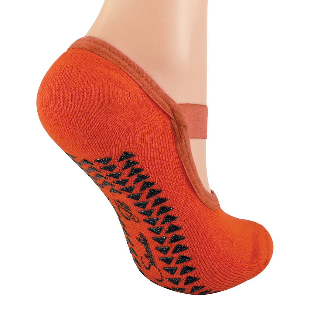Sock Snob Womens Cotton Non Slip Yoga Socks with Straps Multipack Options