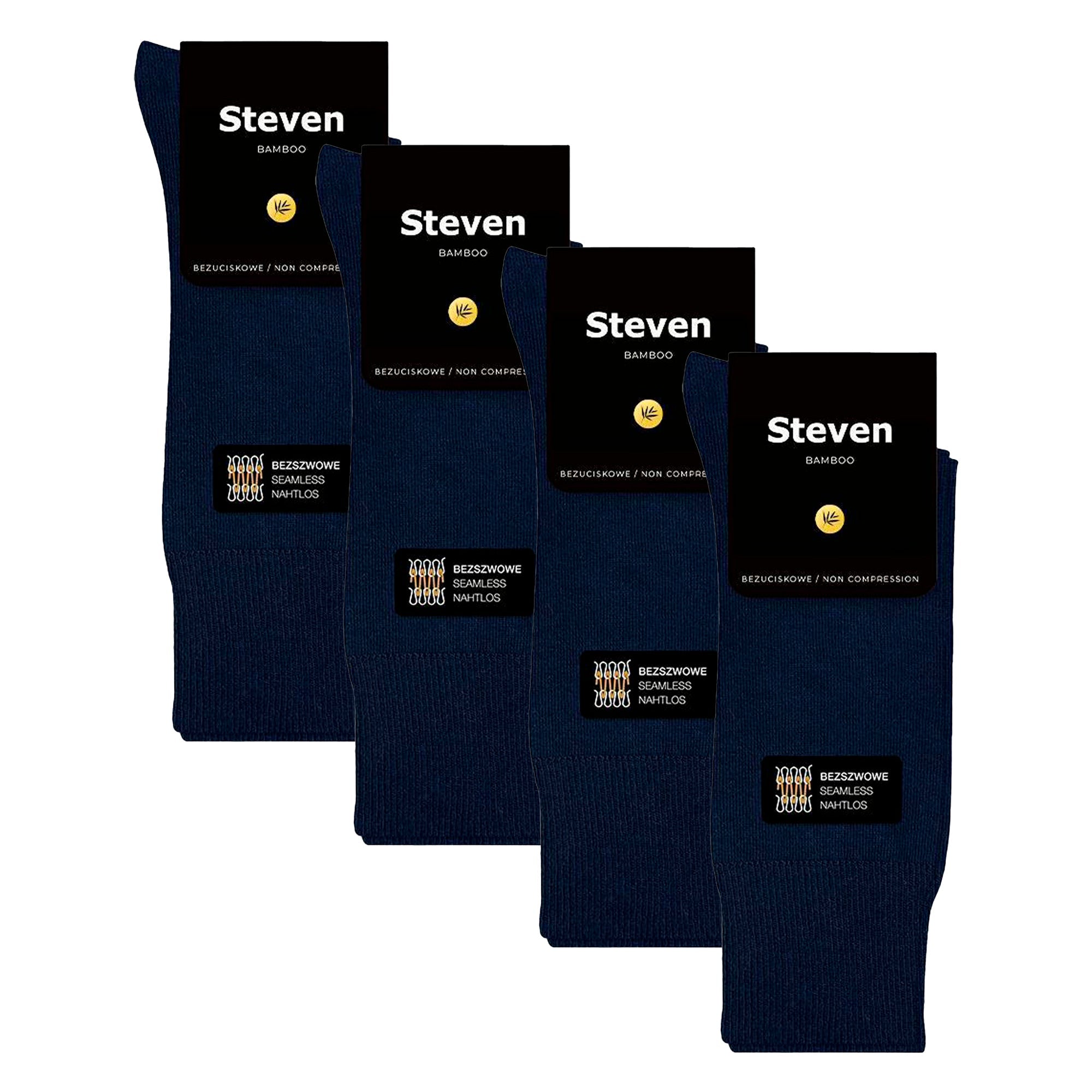 Steven 4 Pairs Mens Bamboo Sensory Socks