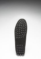 Hugs & Co Womens Penny Driving Loafers Black Suede