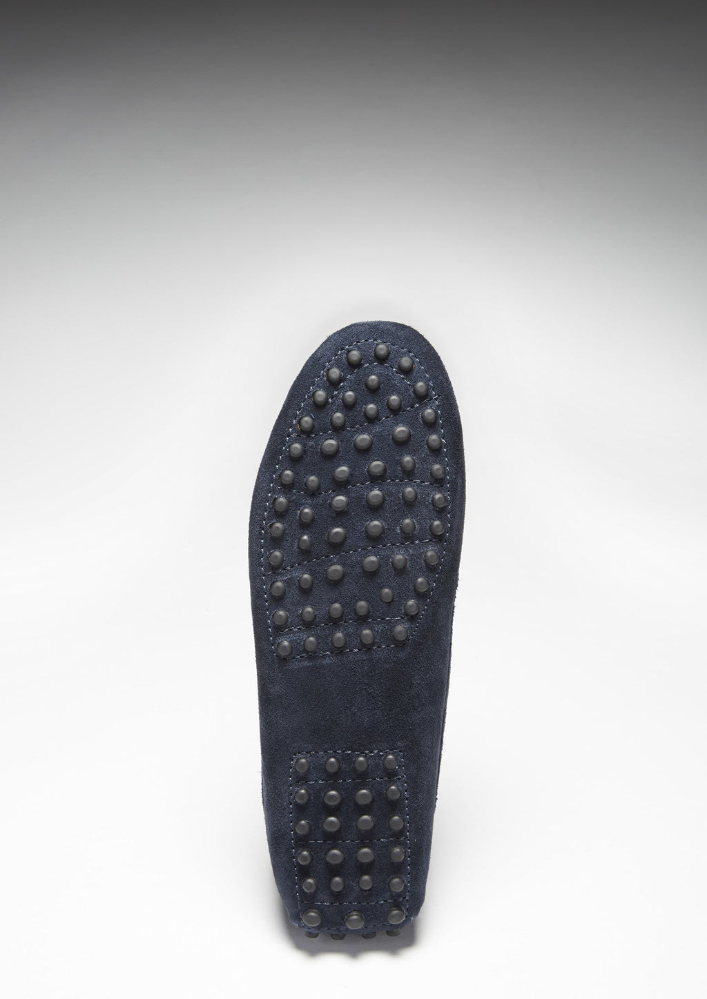 Hugs & Co Womens Penny Driving Loafers Navy Blue Suede