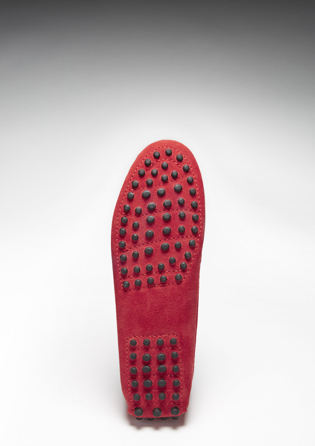 Hugs & Co Womens Penny Driving Loafers Red Suede