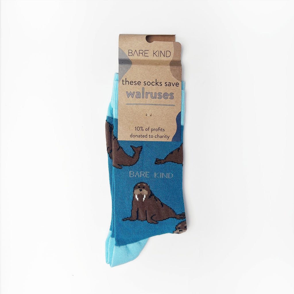 Bare Kind Save the Walrus Bamboo Socks