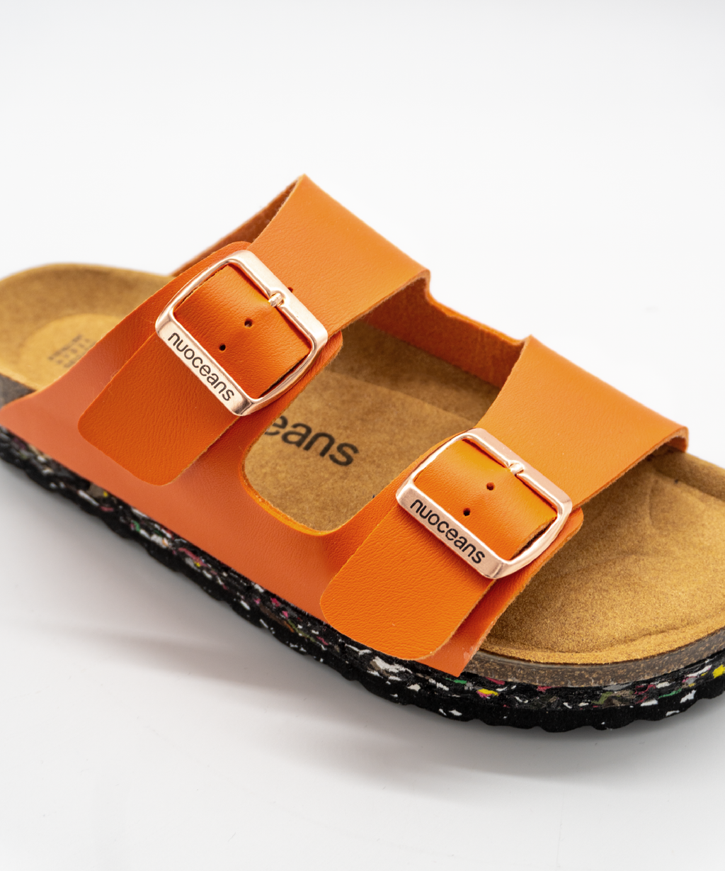 Nuoceans Tropic Orange Vegan Sandals