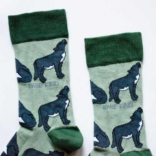 Bare Kind Save the Wolves Bamboo Socks