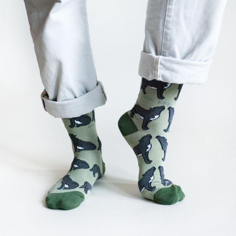 Bare Kind Save the Wolves Bamboo Socks