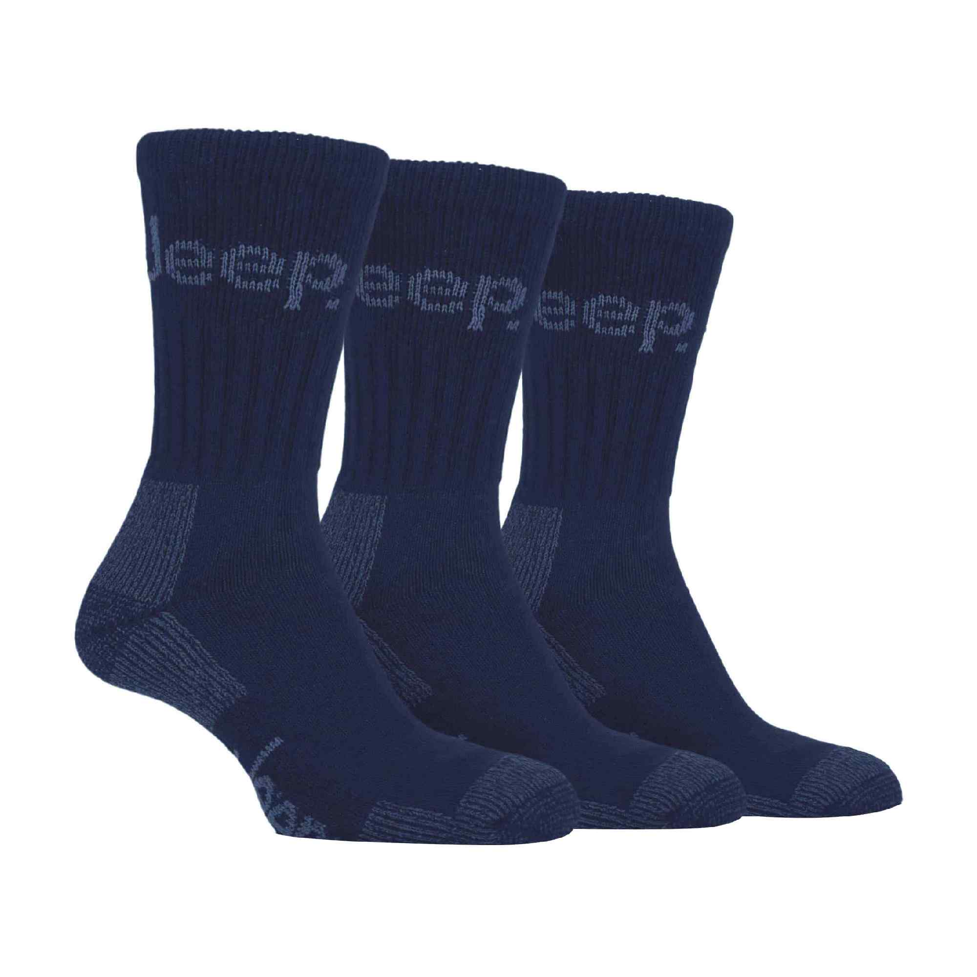 Jeep Mens Luxury Cushioned Cotton Hiking Socks Multipack Options