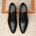 Mens Cushioned Black Dress Shoes