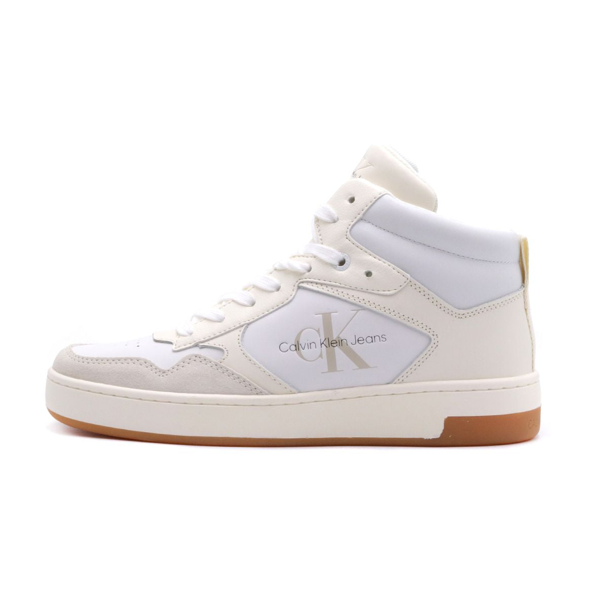 Calvin Klein High Top Leather Womens Trainers UK 5 EU 38