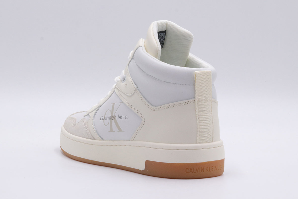 Calvin Klein High Top Leather Womens Trainers UK 5 EU 38