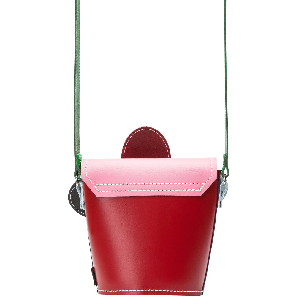 Zatchels Classic Kaleidoscope Daisy Leather Barrel Bag